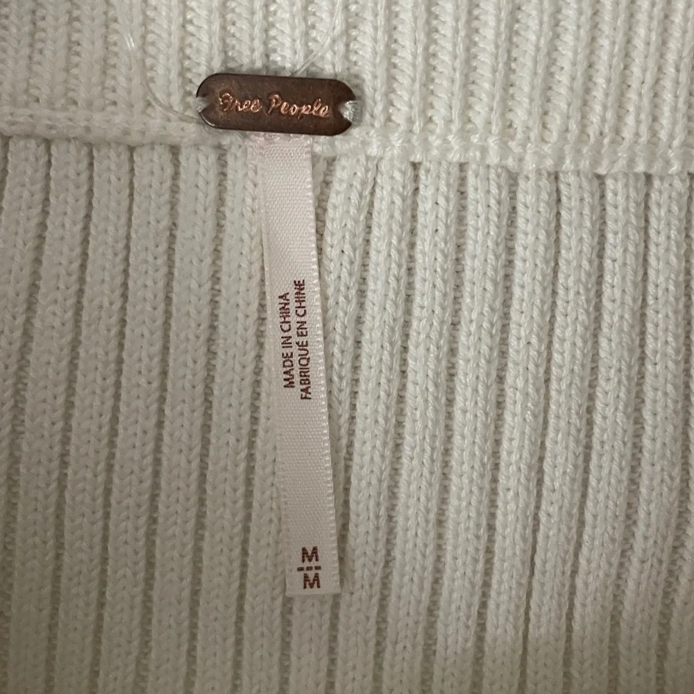 Free People Elegant Off White Ribbed Skirt - Picture 2 of 4